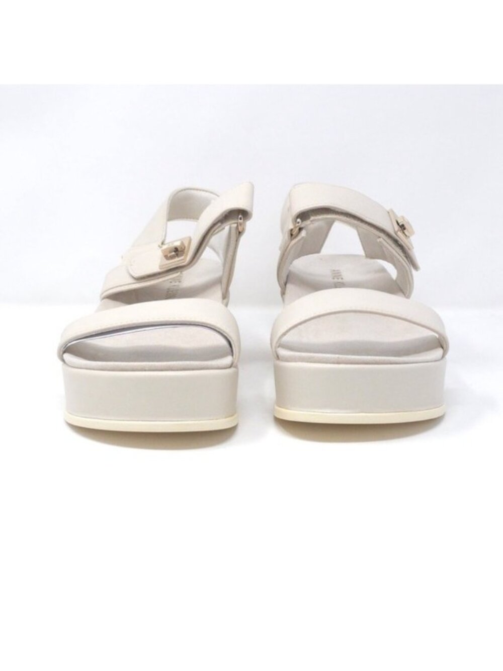 Anne Klein Akverse Off White Sandals Women’s 9M - Picture 3 of 10
